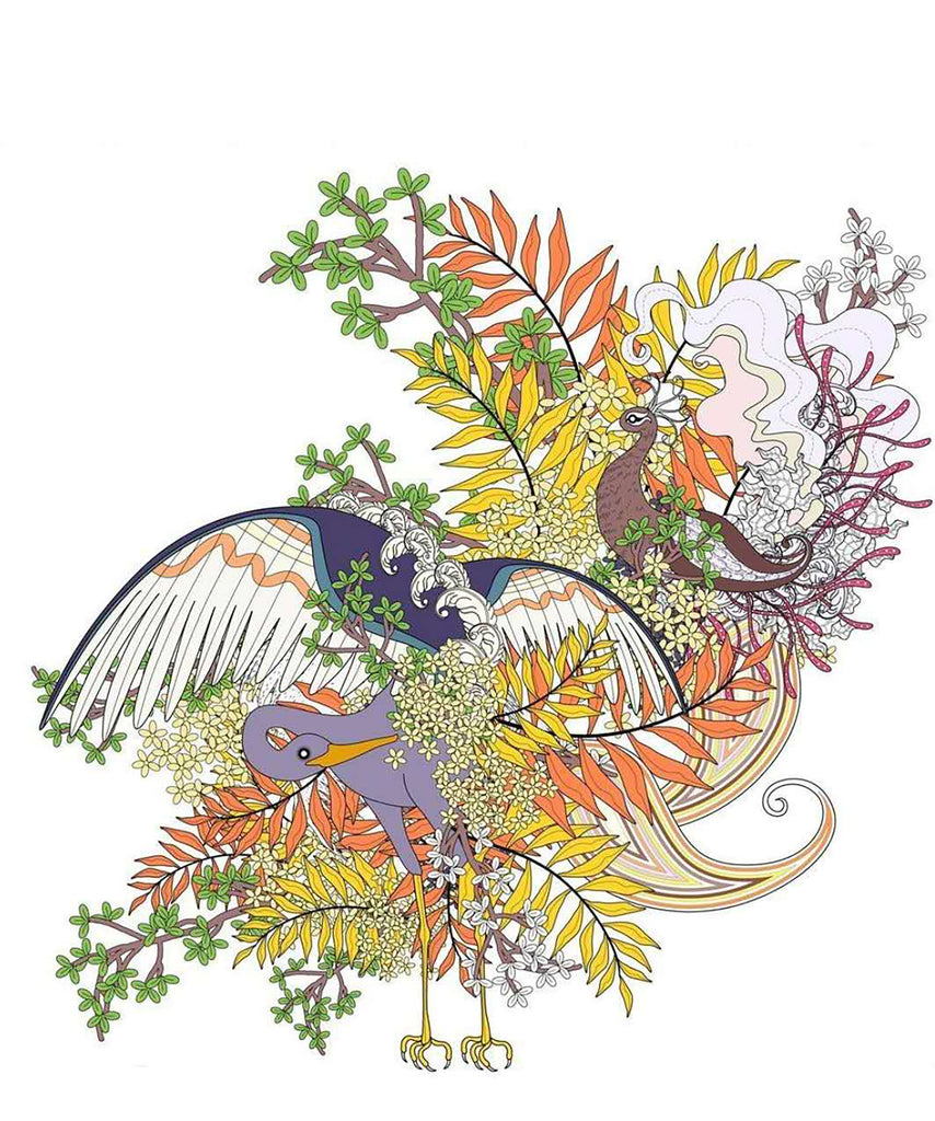 Bel Oiseau Volant Peinture par Numéros