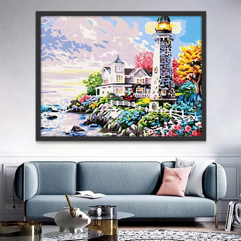 Belle Bourgade Peinture par Numéros
