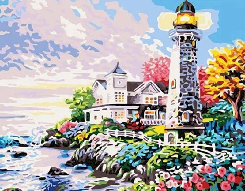 Belle Bourgade Peinture par Numéros