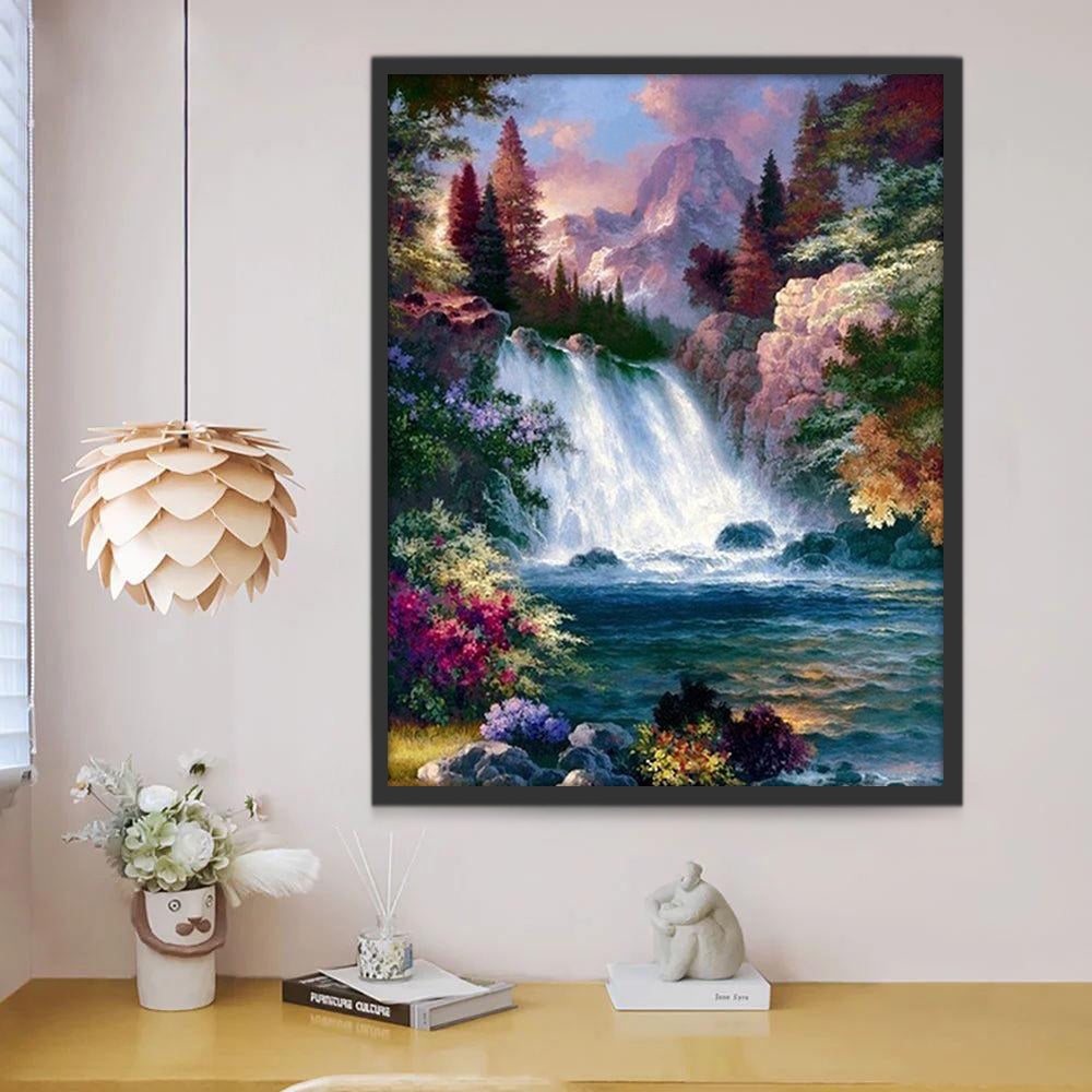 Belle Cascade Peinture par Numéros PBNNATL304