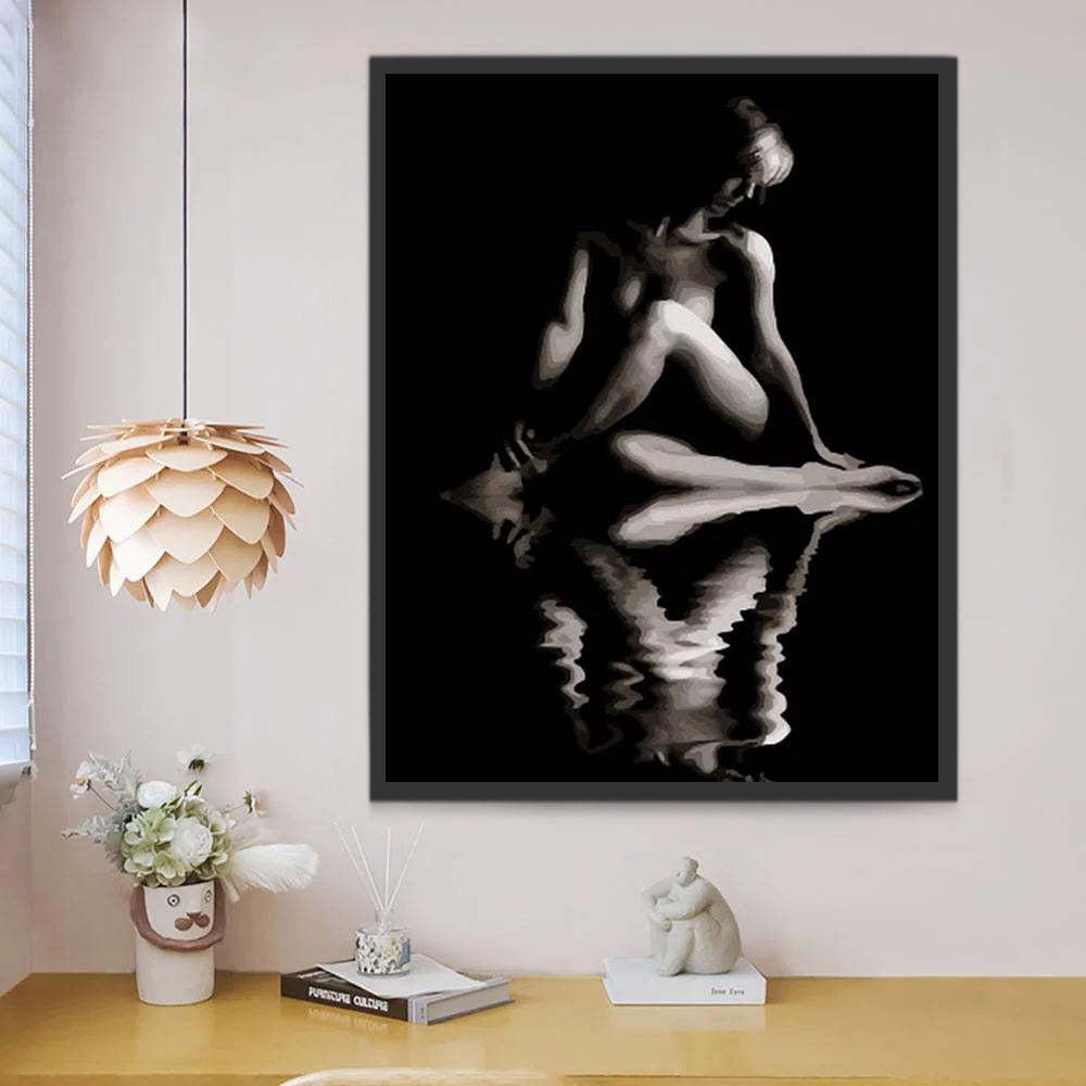 Belle Femme Nue Peinture par Numéros