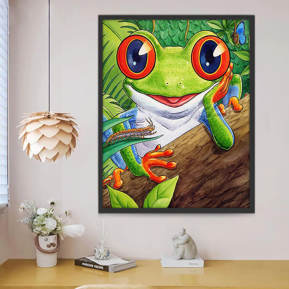Belle Grenouille Peinture par Numéros