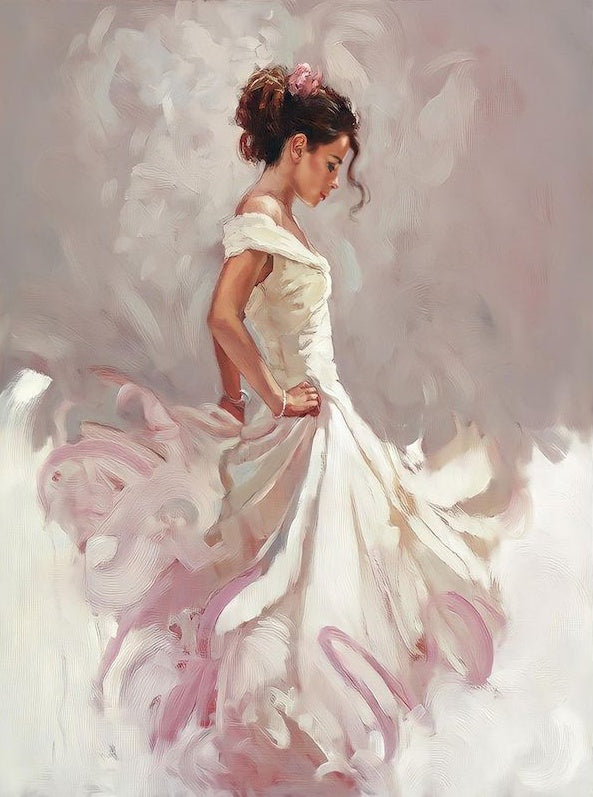 Belle Mariée Peinture par Numéros