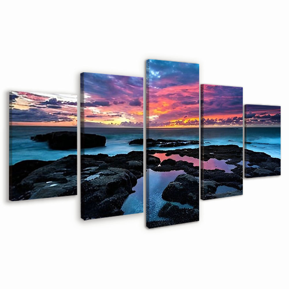 Belle Mer 5 Partie Peinture par Numéros