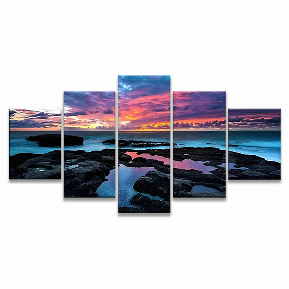 Belle Mer 5 Partie Peinture par Numéros