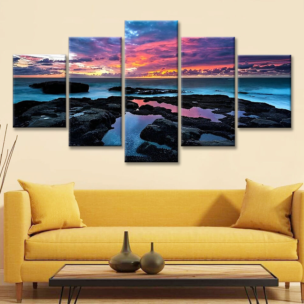 Belle Mer 5 Partie Peinture par Numéros