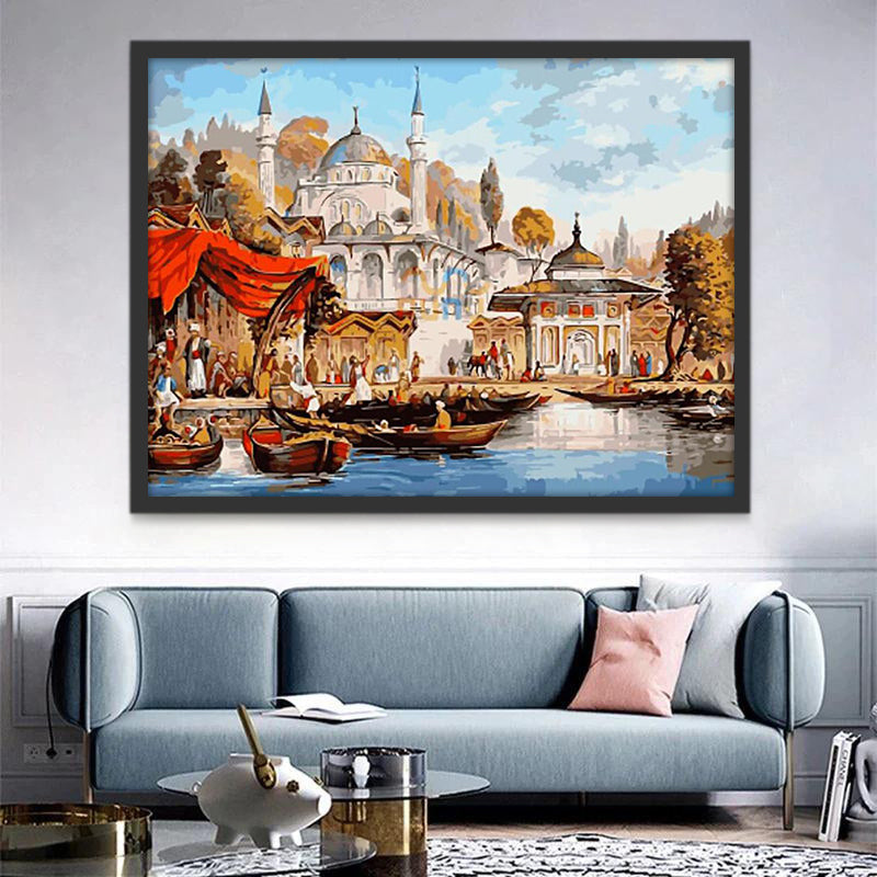 Belle Ville Peinture par Numéros