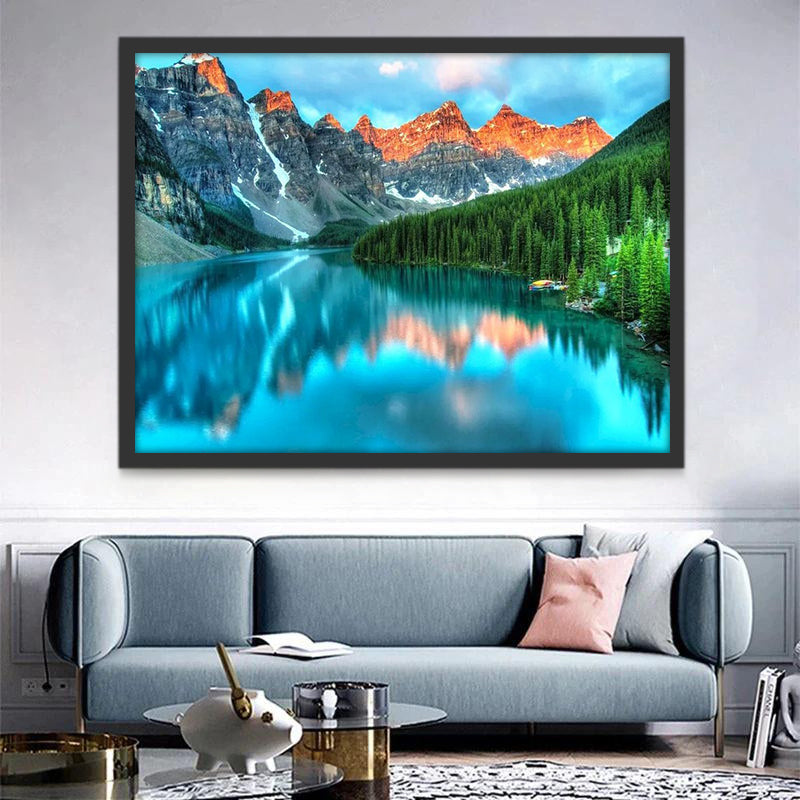 Belle Vue de Lac Peinture par Numéros