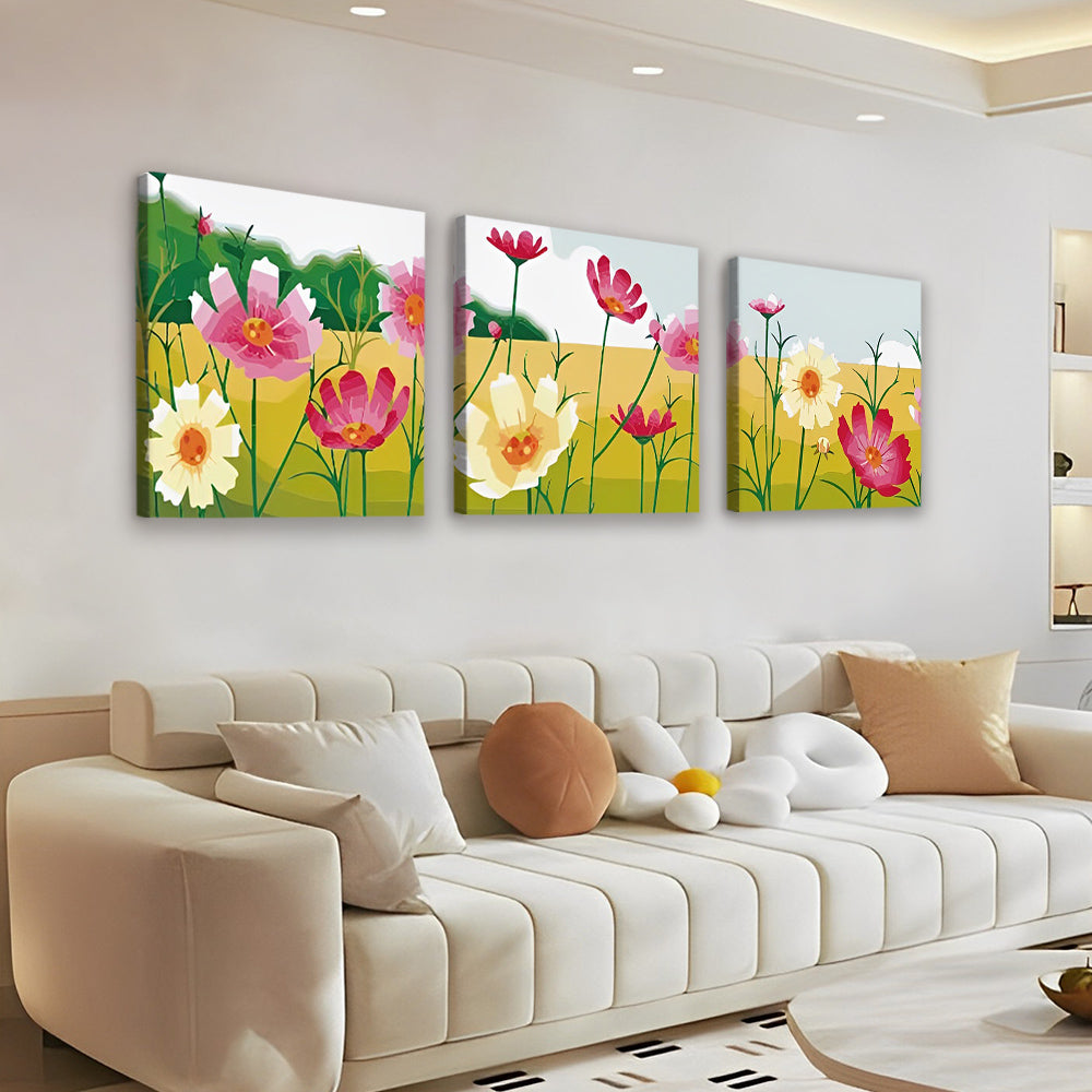Belles Fleurs 3 Partie Peinture par Numéros