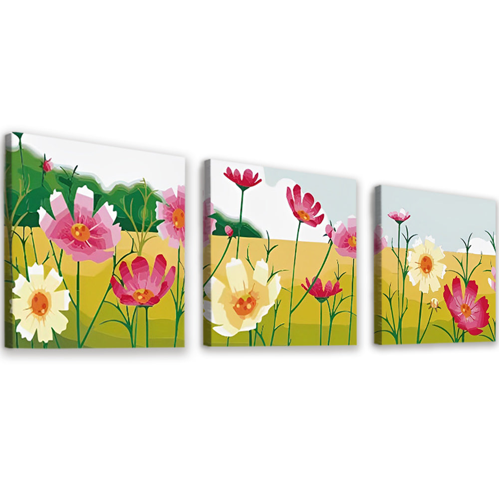 Belles Fleurs 3 Partie Peinture par Numéros