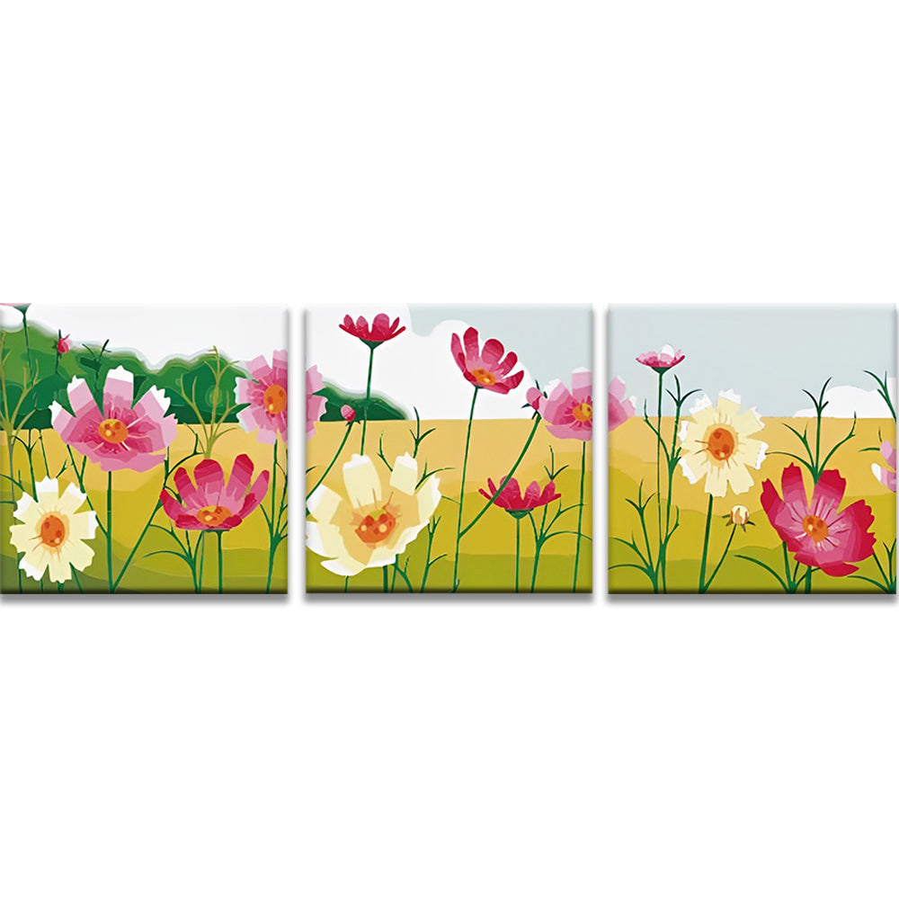 Belles Fleurs 3 Partie Peinture par Numéros