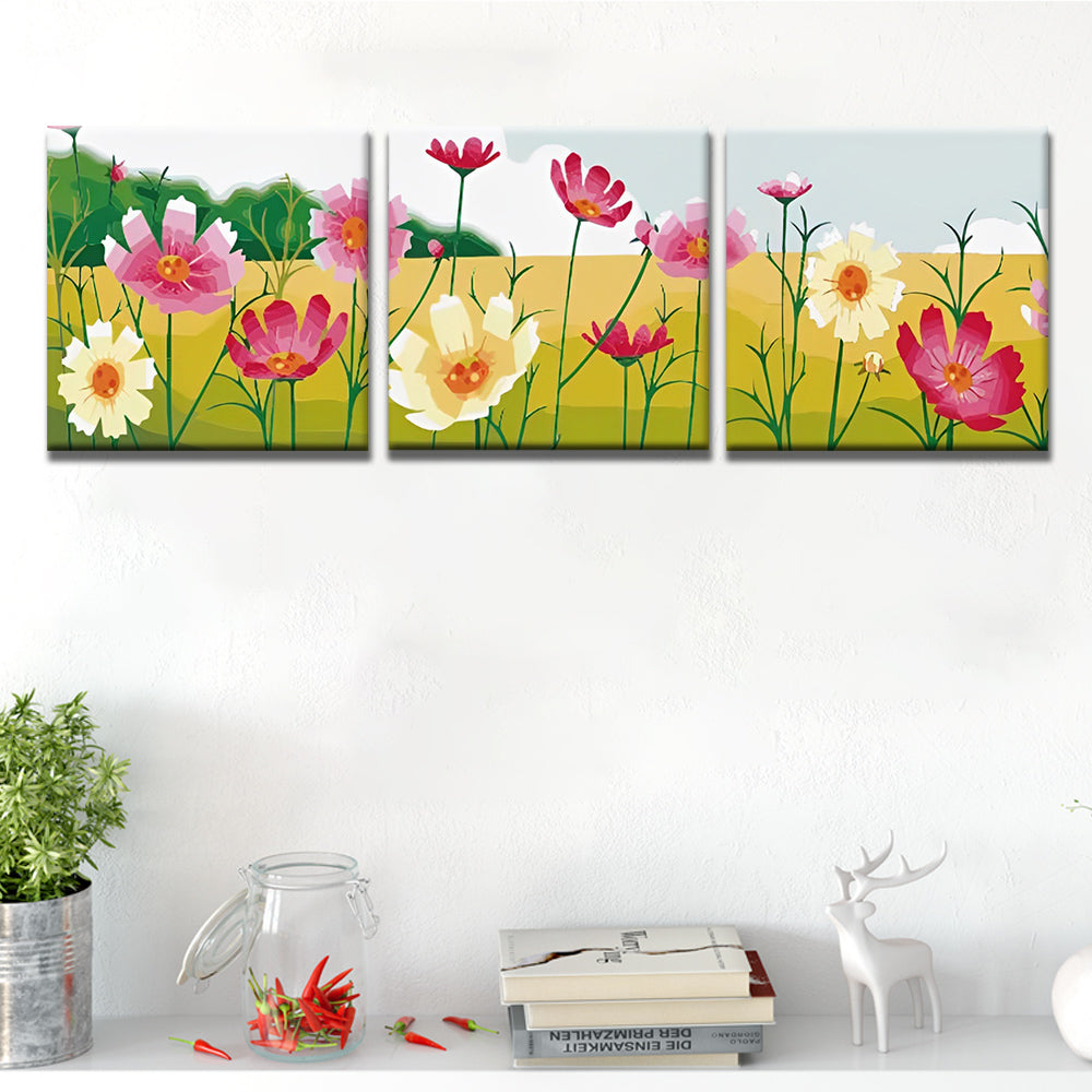 Belles Fleurs 3 Partie Peinture par Numéros