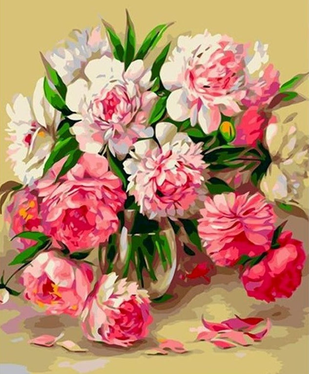 Belles Grandes Fleurs Peinture par Numéros