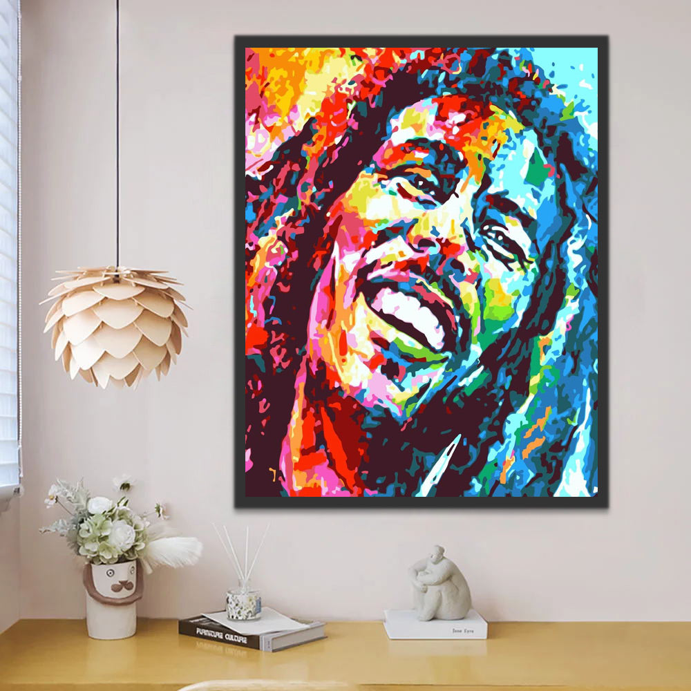 BOB MARLEY Peinture par Numéros