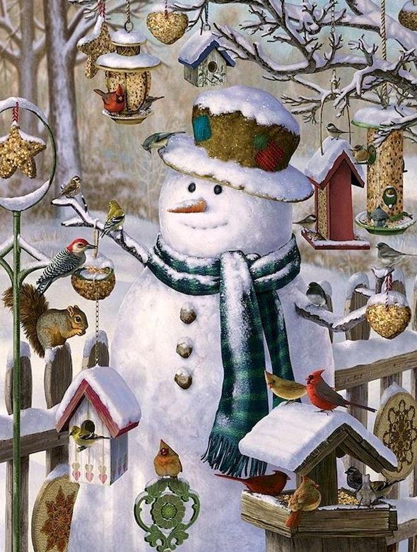 Bonhomme de Neige Noël Peinture par Numéros