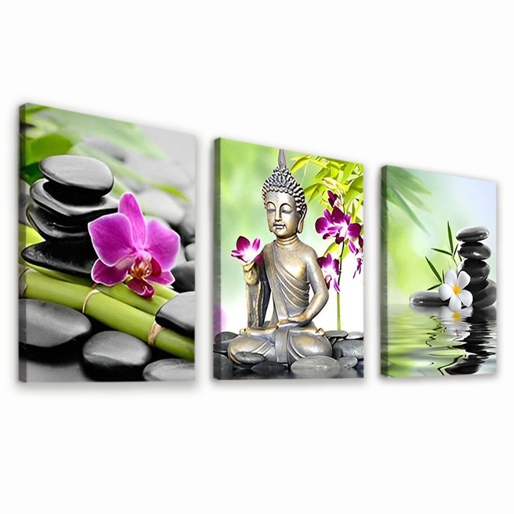 Bouddha 3 Partie Peinture par Numéros
