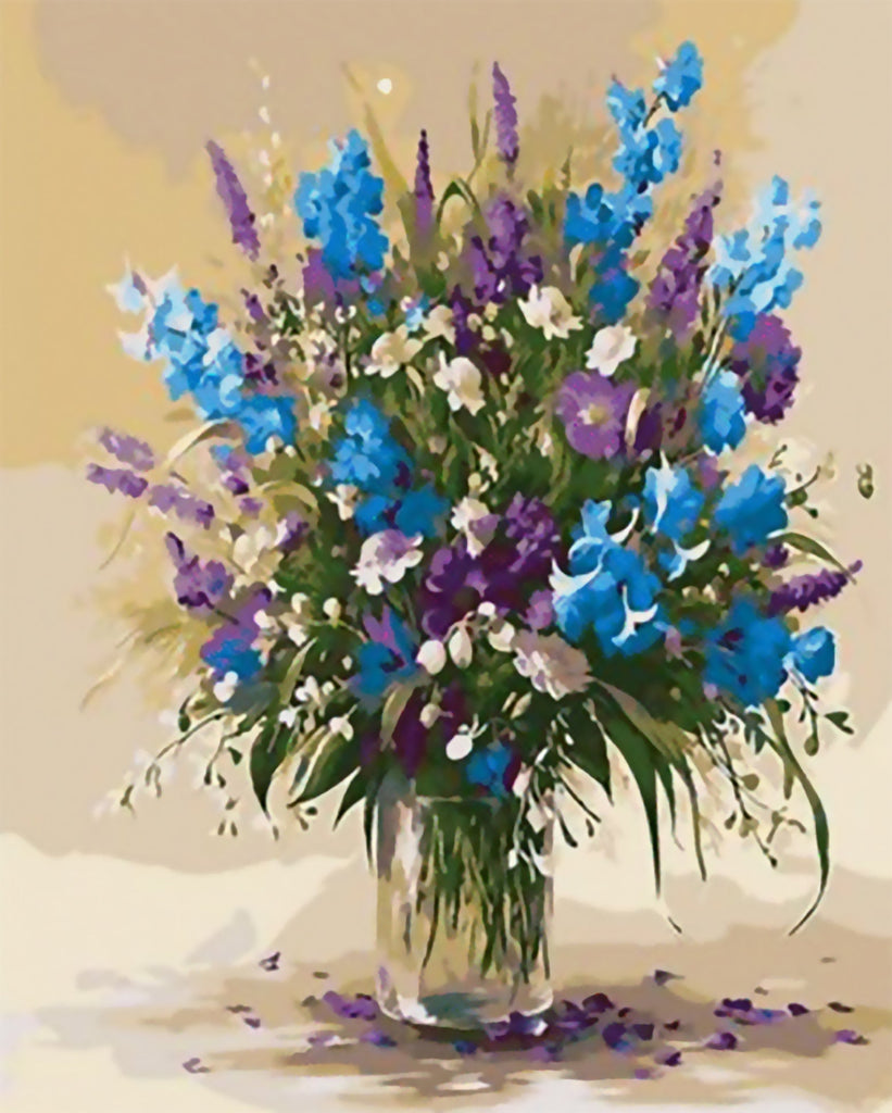 Bouquet de Petites Fleurs Peinture par Numéros