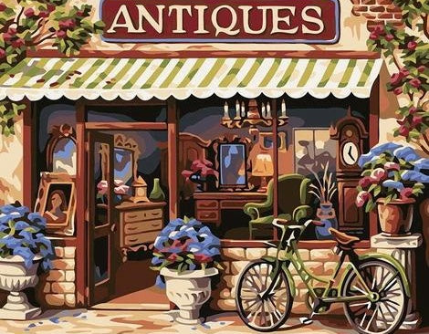 Boutique d'Antiquités Peinture par Numéros