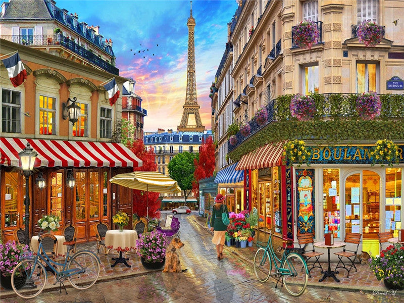 Boutiques à Paris Peinture par Numéros