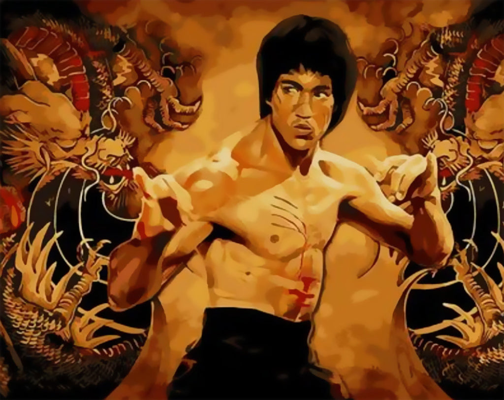 Bruce Lee Peinture par Numéros