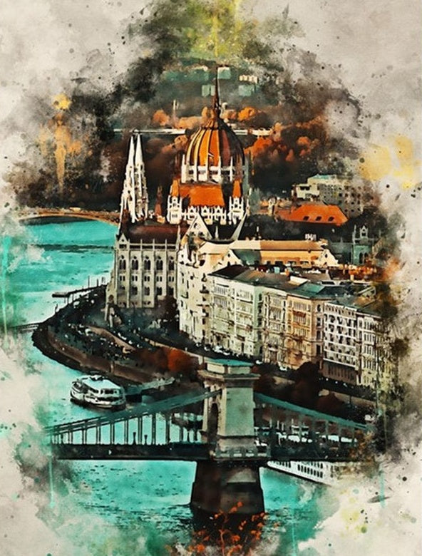 Budapest Hongrie Peinture par Numéros