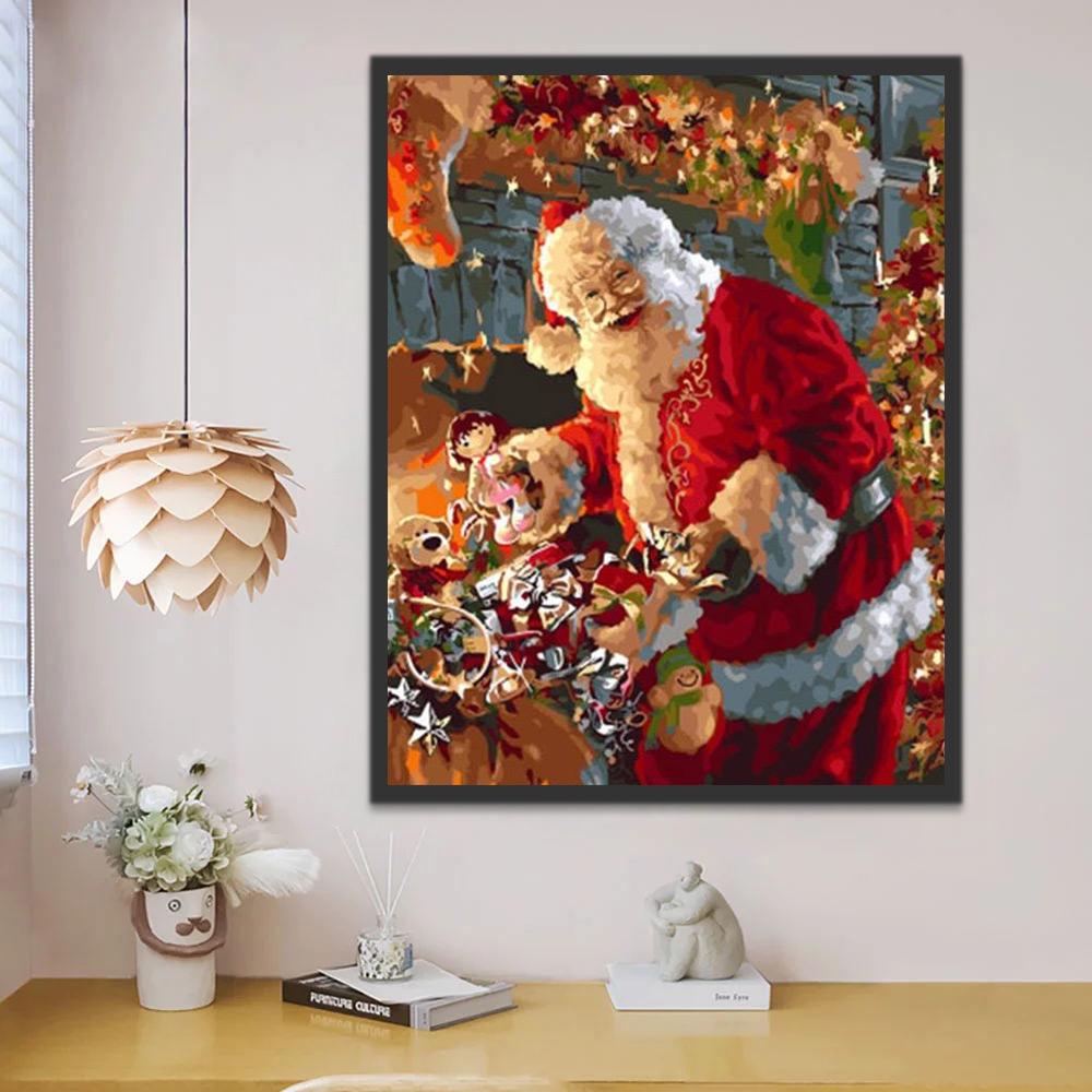 Cadeaux et Père Noël Peinture par Numéros
