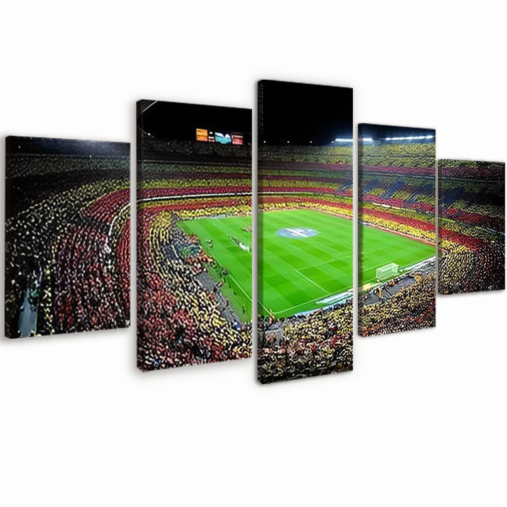 Camp Nou 5 Partie Peinture par Numéros