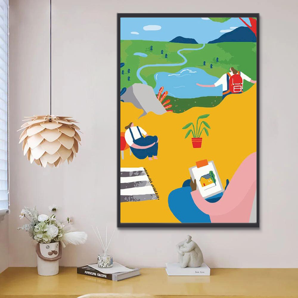 Camping de Printemps Peinture par Numéros