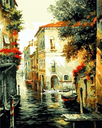 Canal Venise Peinture par Numéros