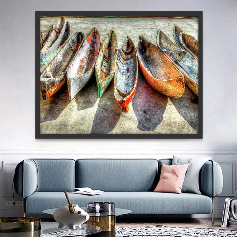 Canoë Peinture par Numéros