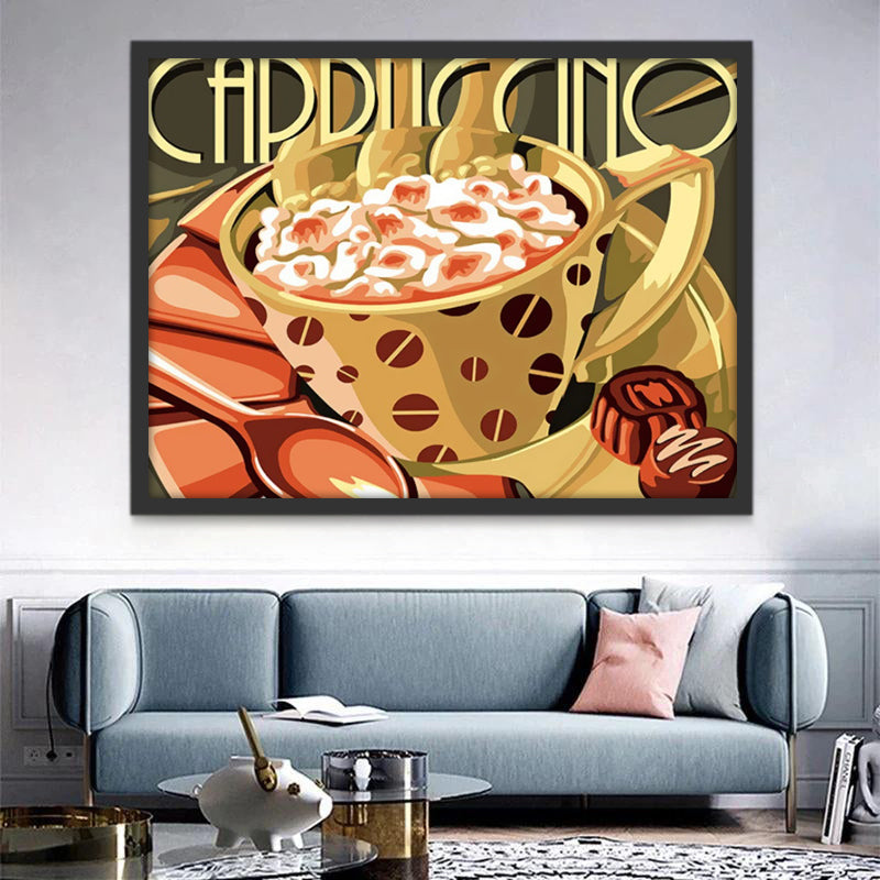 Cappuccino Peinture par Numéros