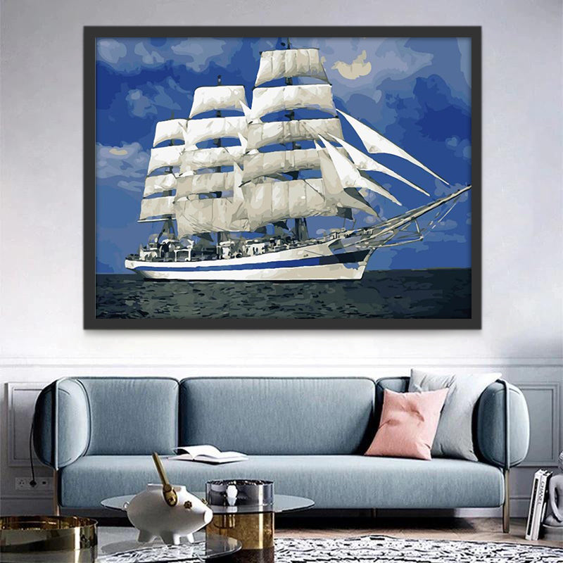 Cargo à Voile Peinture par Numéros