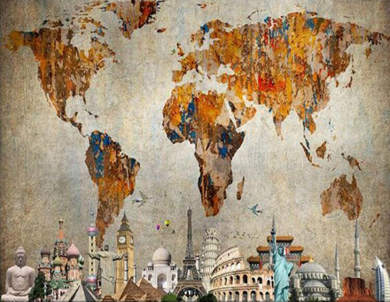 Carte Du Monde Peinture par Numéros