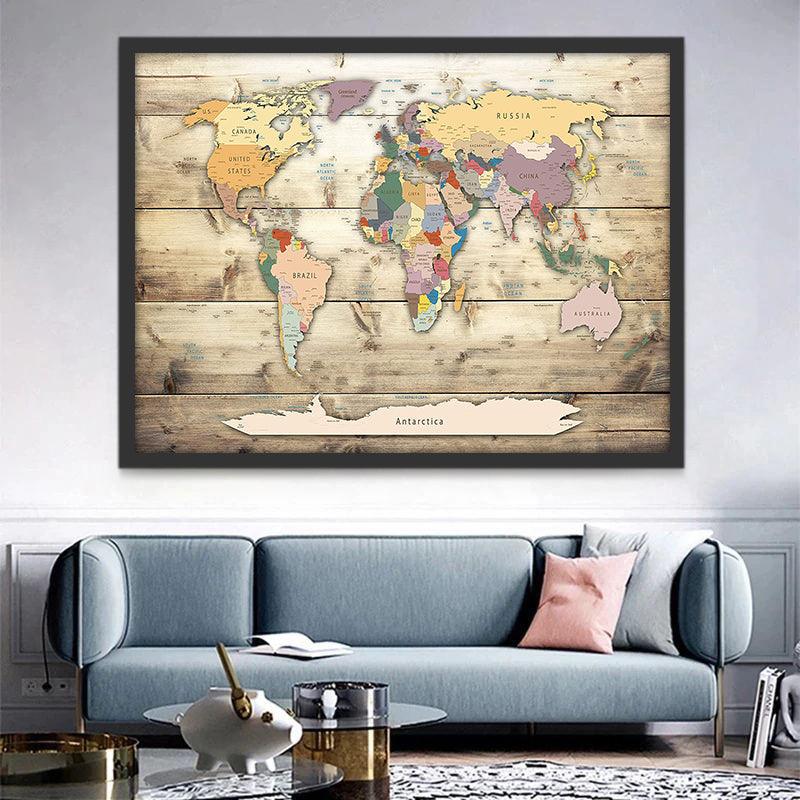 Carte Du Monde Peinture par Numéros
