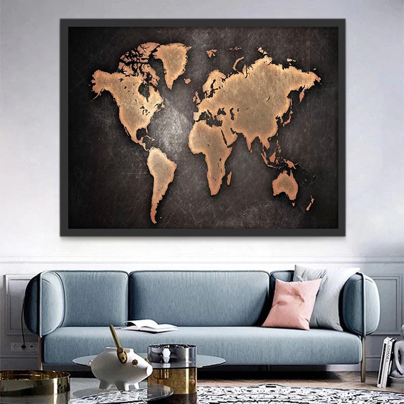 Carte Du Monde Peinture par Numéros