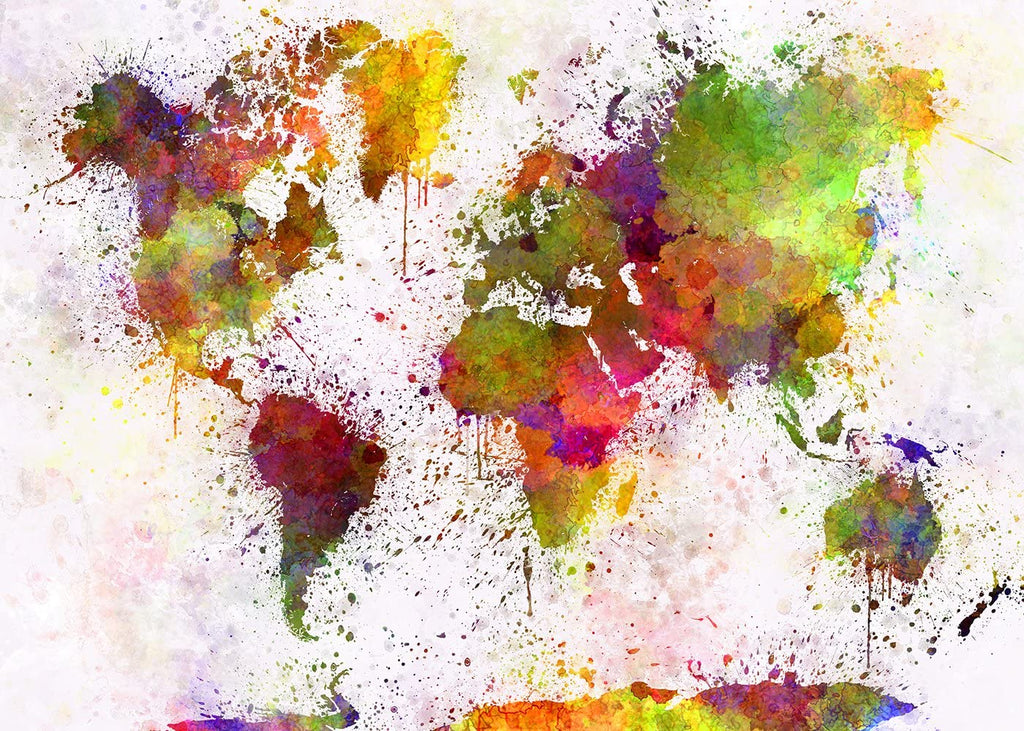Carte Du Monde Peinture par Numéros