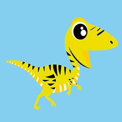 Cartoon Oviraptor Peinture par Numéros