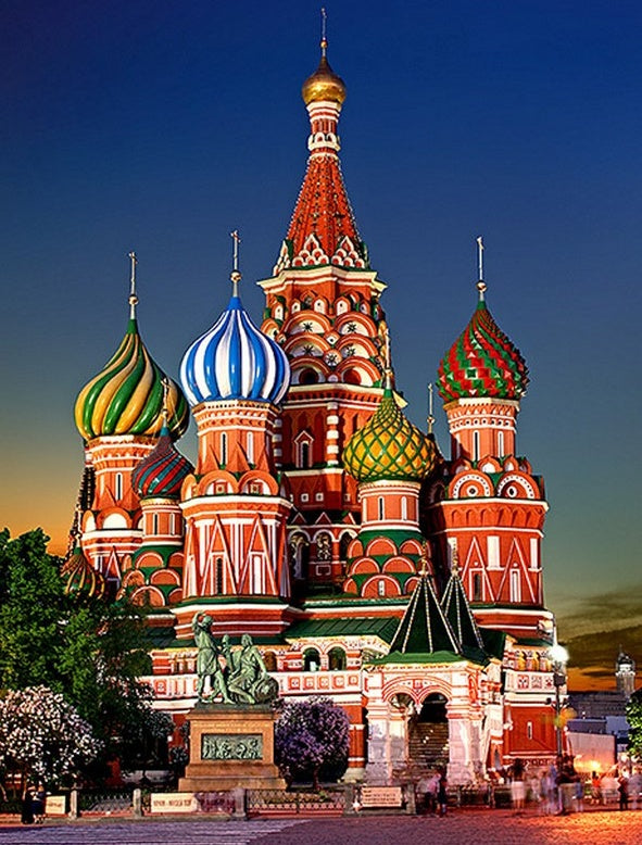 Cathédrale Saint-Basile-le-Bienheureux de Moscou Peinture par Numéros