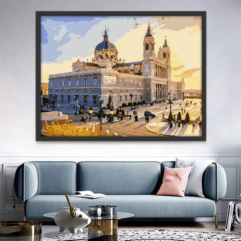 Cathédrale Santa María la Real de la Almudena Peinture par Numéros