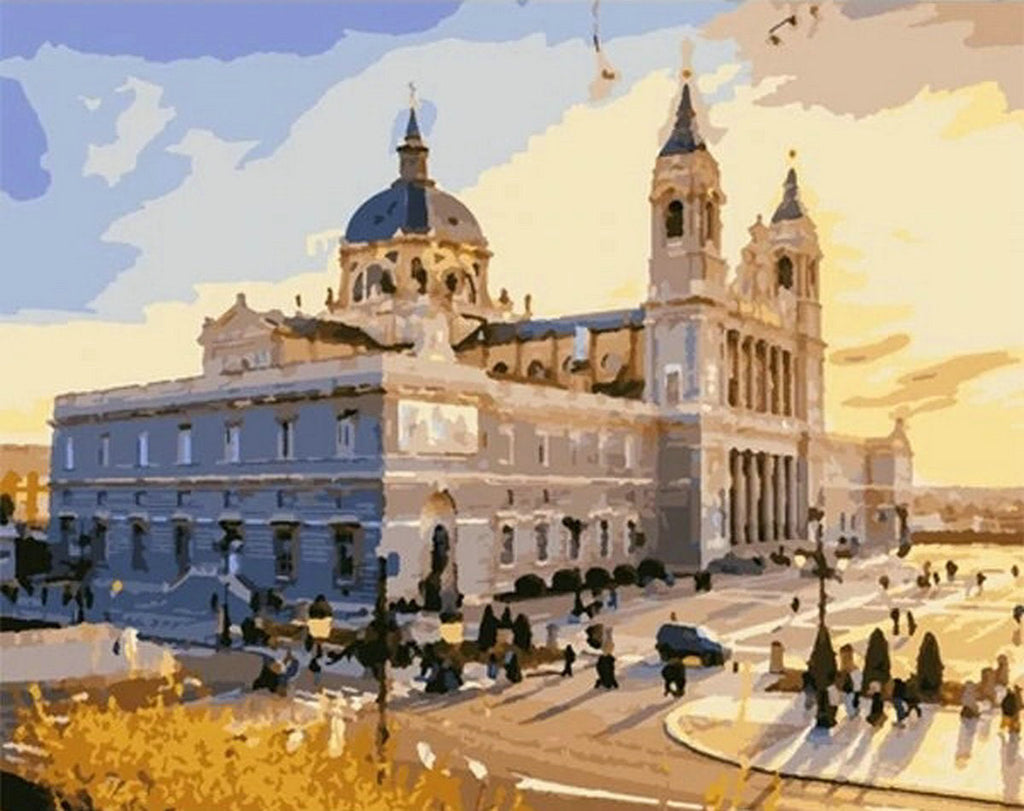 Cathédrale Santa María la Real de la Almudena Peinture par Numéros