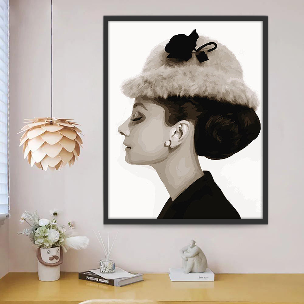 Célébrité Audrey Hepburn Peinture par Numéros