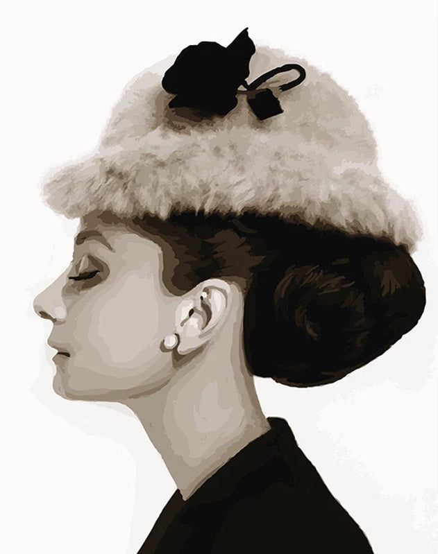 Célébrité Audrey Hepburn Peinture par Numéros