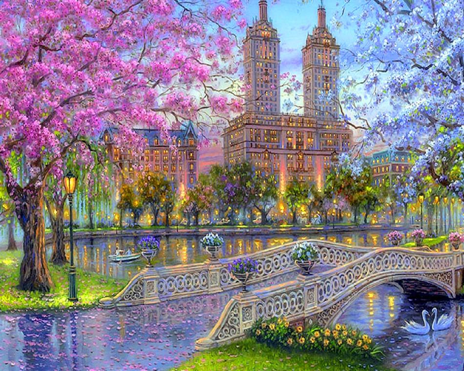 Central Park Peinture par Numéros