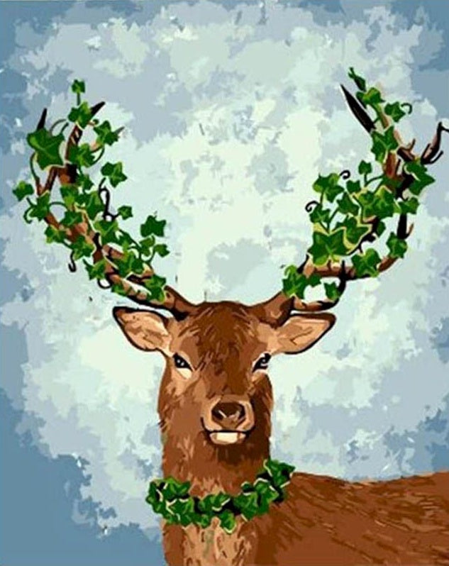 Cerf Paisible Peinture par Numéros