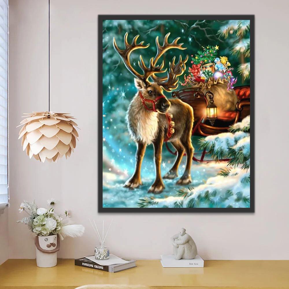 Cerf Renne Peinture par Numéros