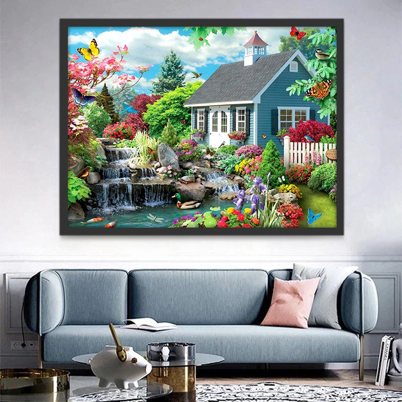 Chalet Peinture par Numéros