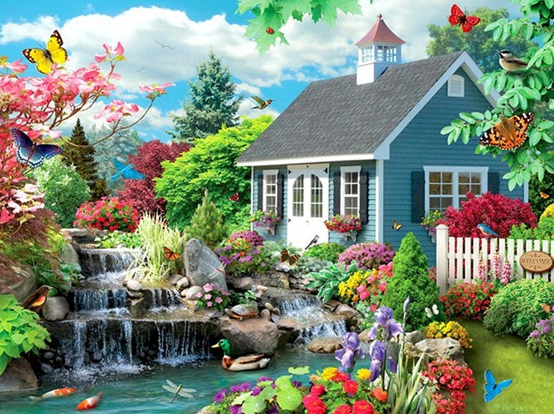Chalet Peinture par Numéros