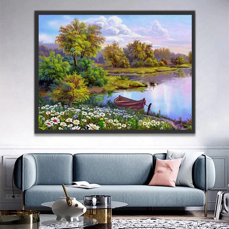 Champ de Printemps Peinture par Numéros