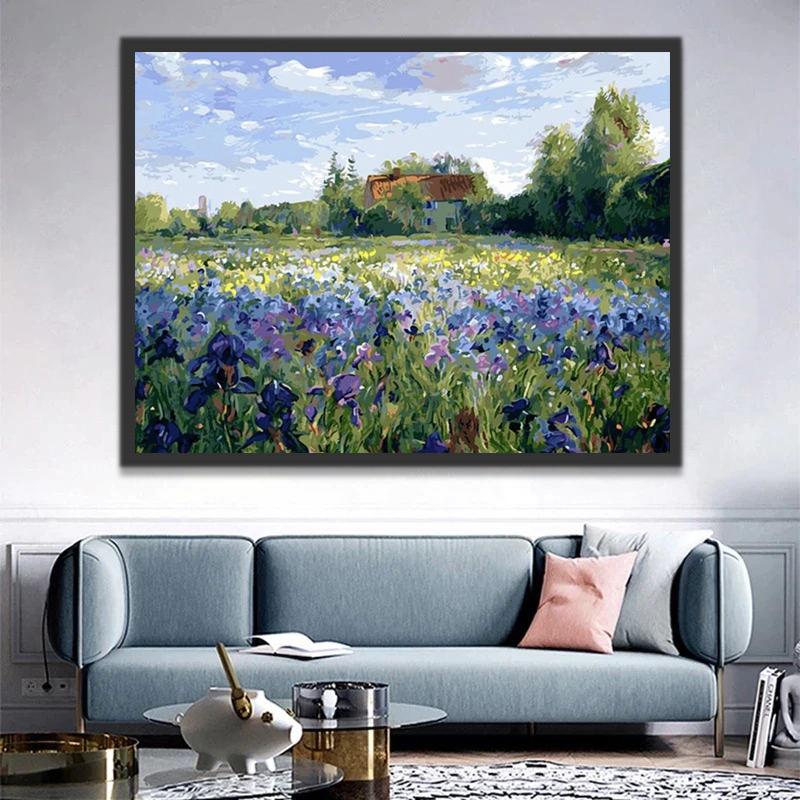 Champs de Fleurs Peinture par Numéros