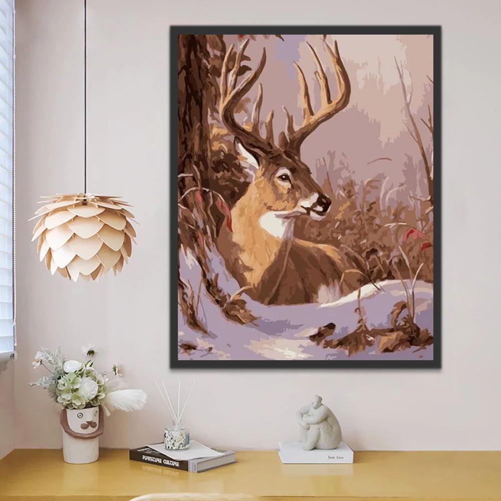 Charmant Cerf Peinture par Numéros